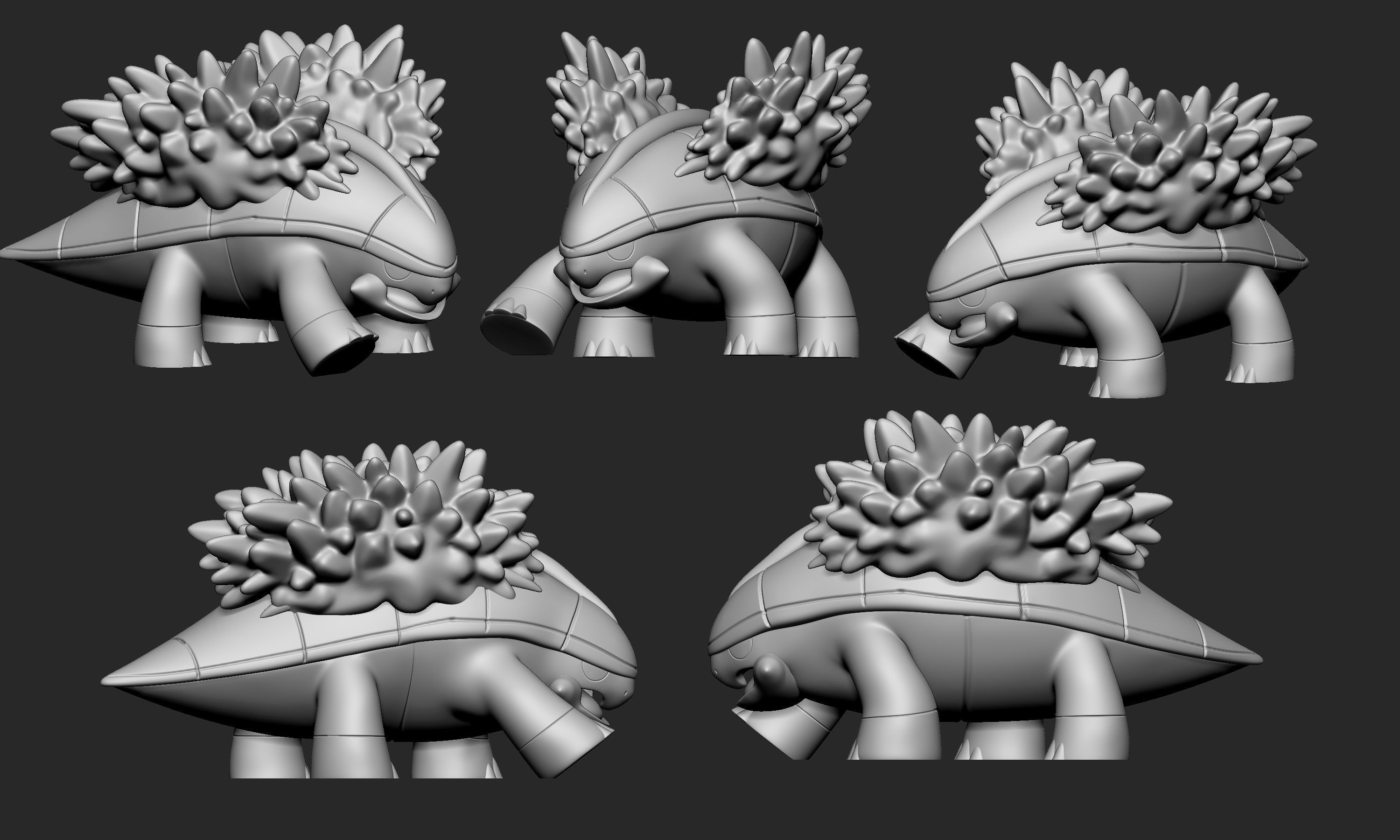 Pokemon - Turtwig Grotle and Torterra 3D print model_4