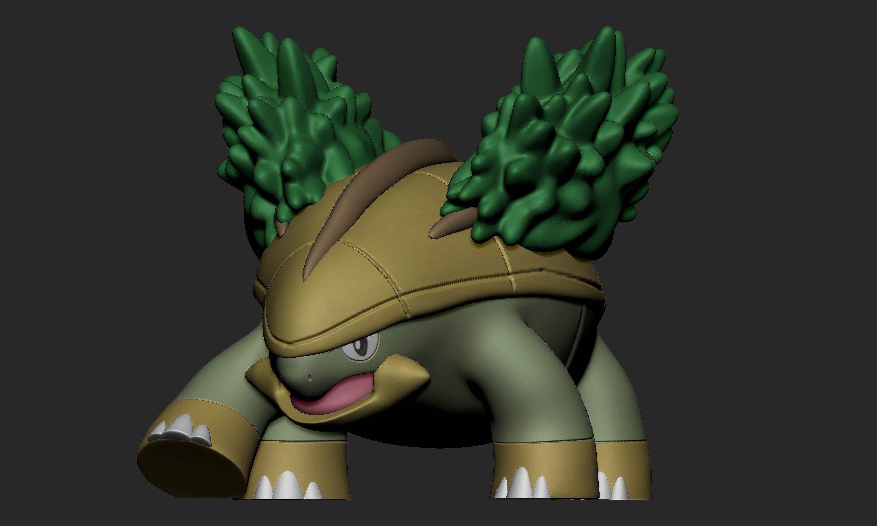 Pokemon - Turtwig Grotle and Torterra 3D print model_5