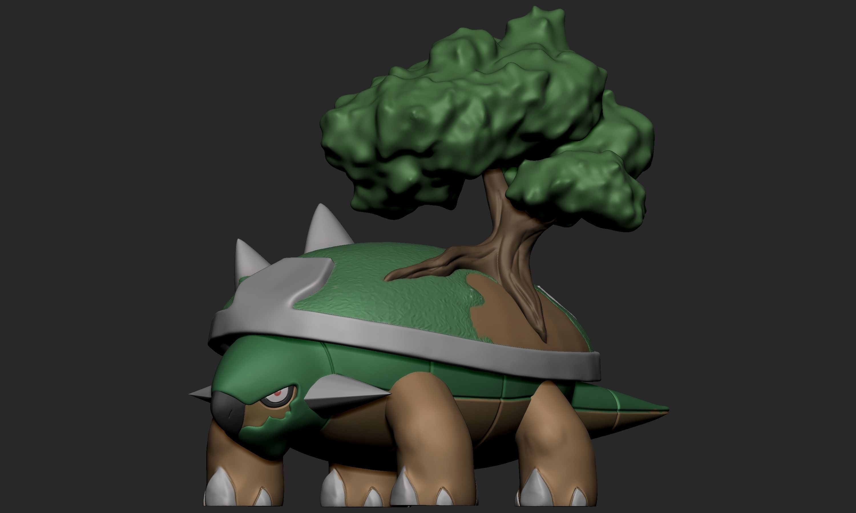 Pokemon - Turtwig Grotle and Torterra 3D print model_11