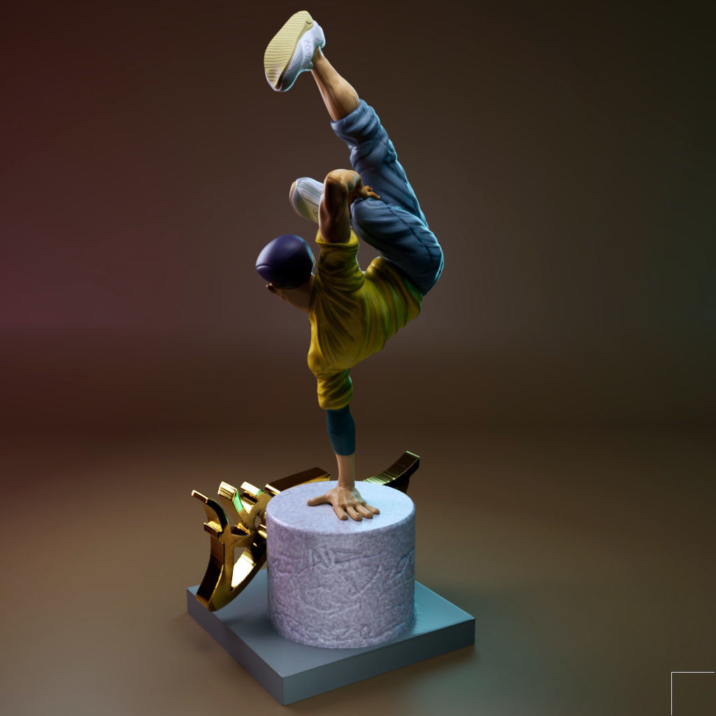 B-Boy Freeze 3D print model_2