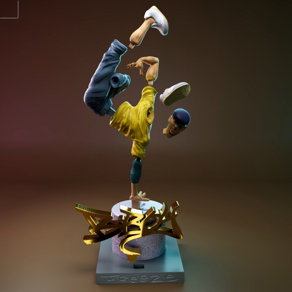 B-Boy Freeze 3D print model_5