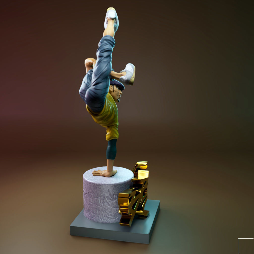 B-Boy Freeze 3D print model_4