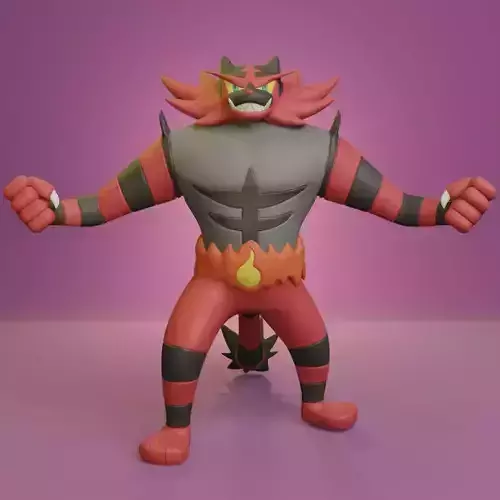 Pokemon - Incineroar 3D print model