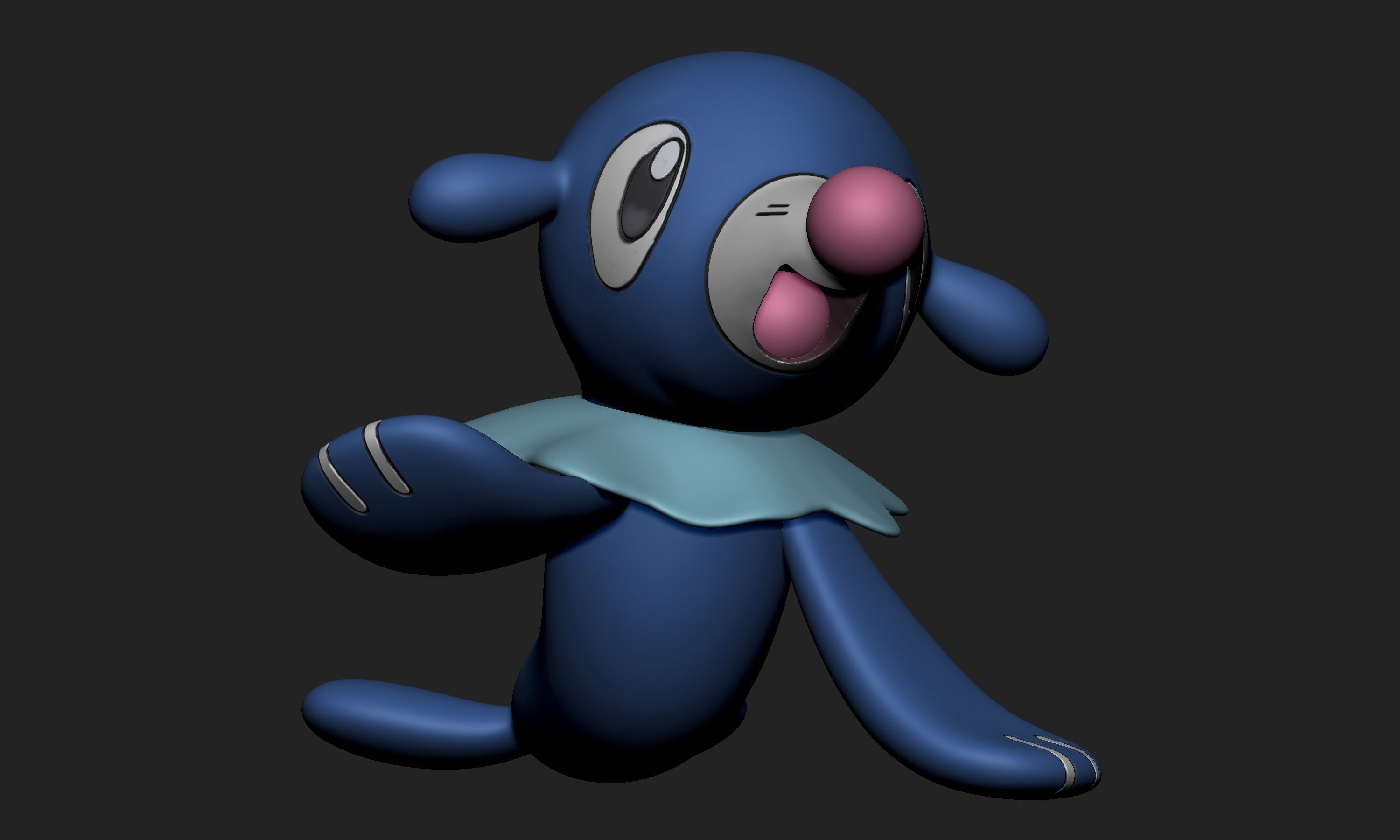 Pokemon - Popplio with 2 poses free 3D model 3D printable | CGTrader