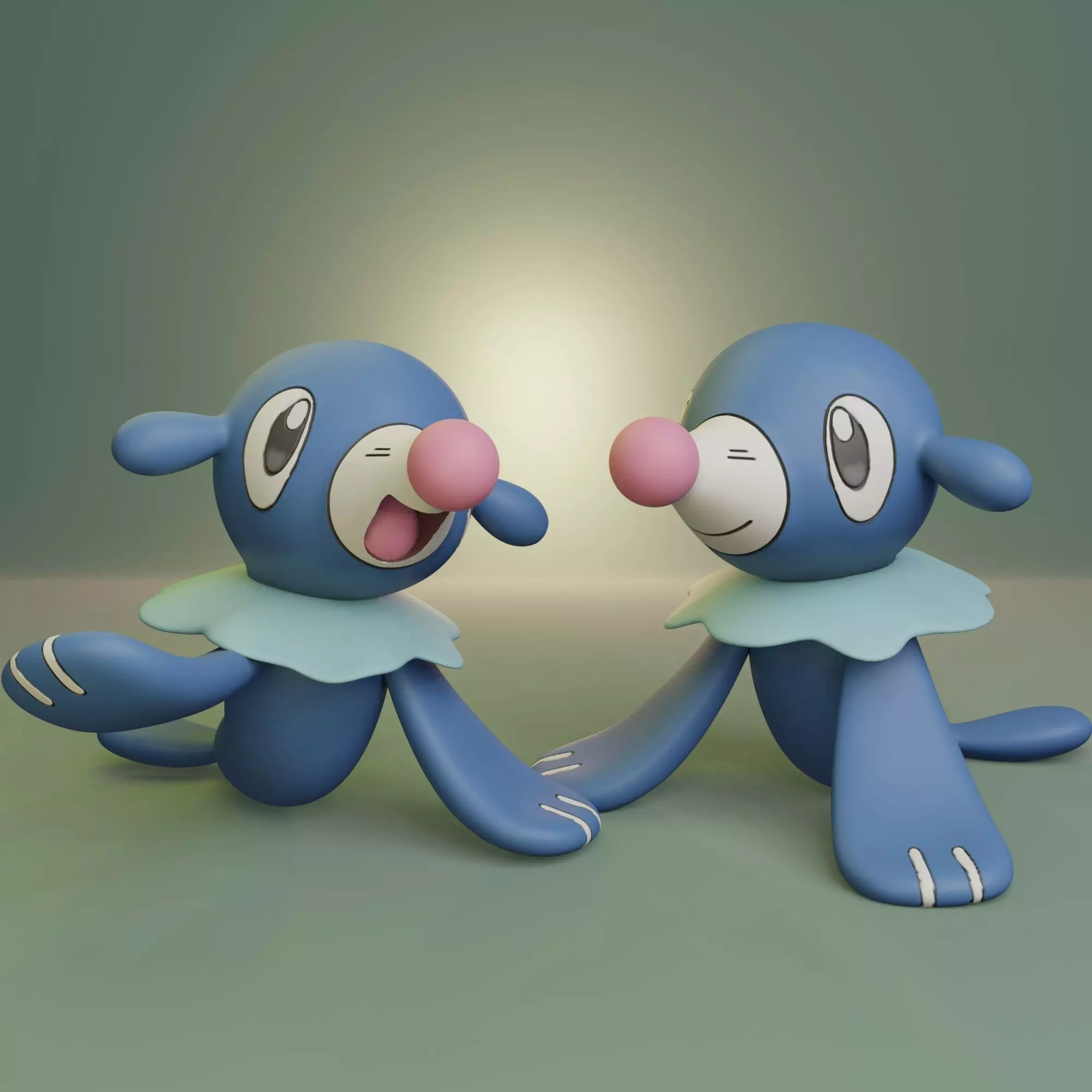 Pokemon - Popplio with 2 poses Free 3D print model