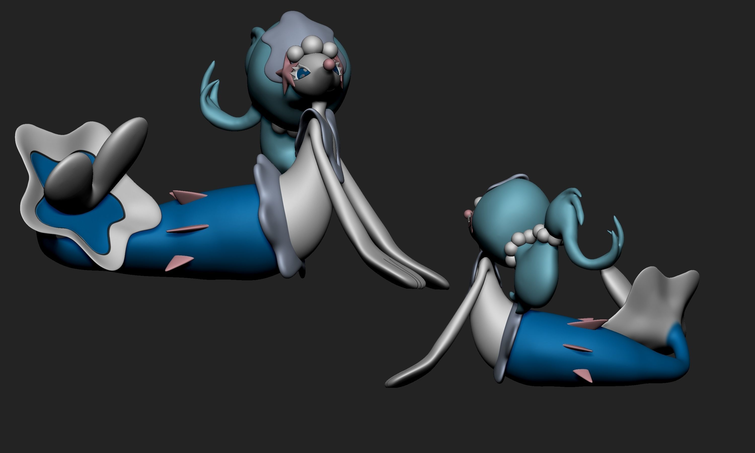 Pokemon - Primarina 3D print model_2