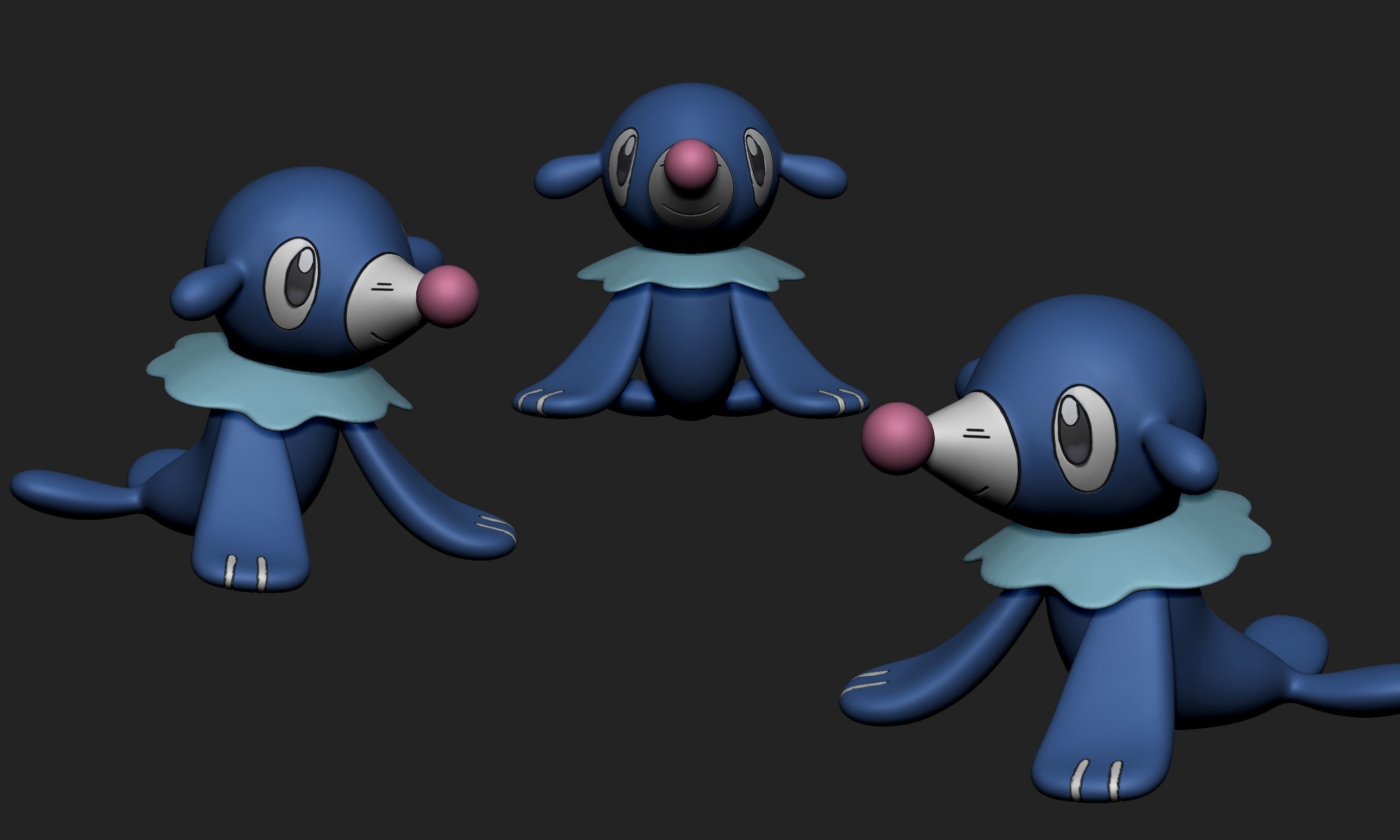Pokemon - Popplio Brionne and Primarina 3D print model_7