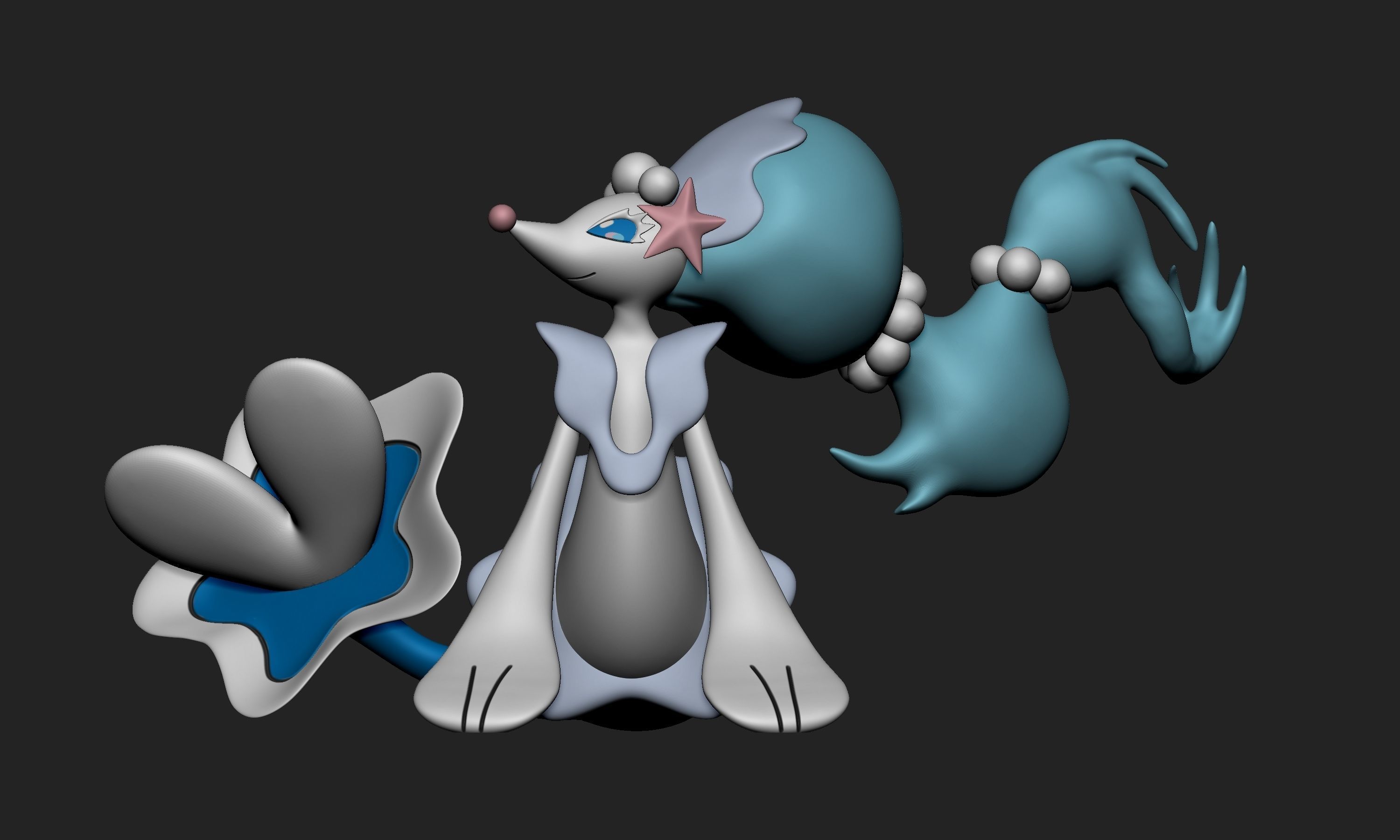 Pokemon - Popplio Brionne and Primarina 3D print model_20