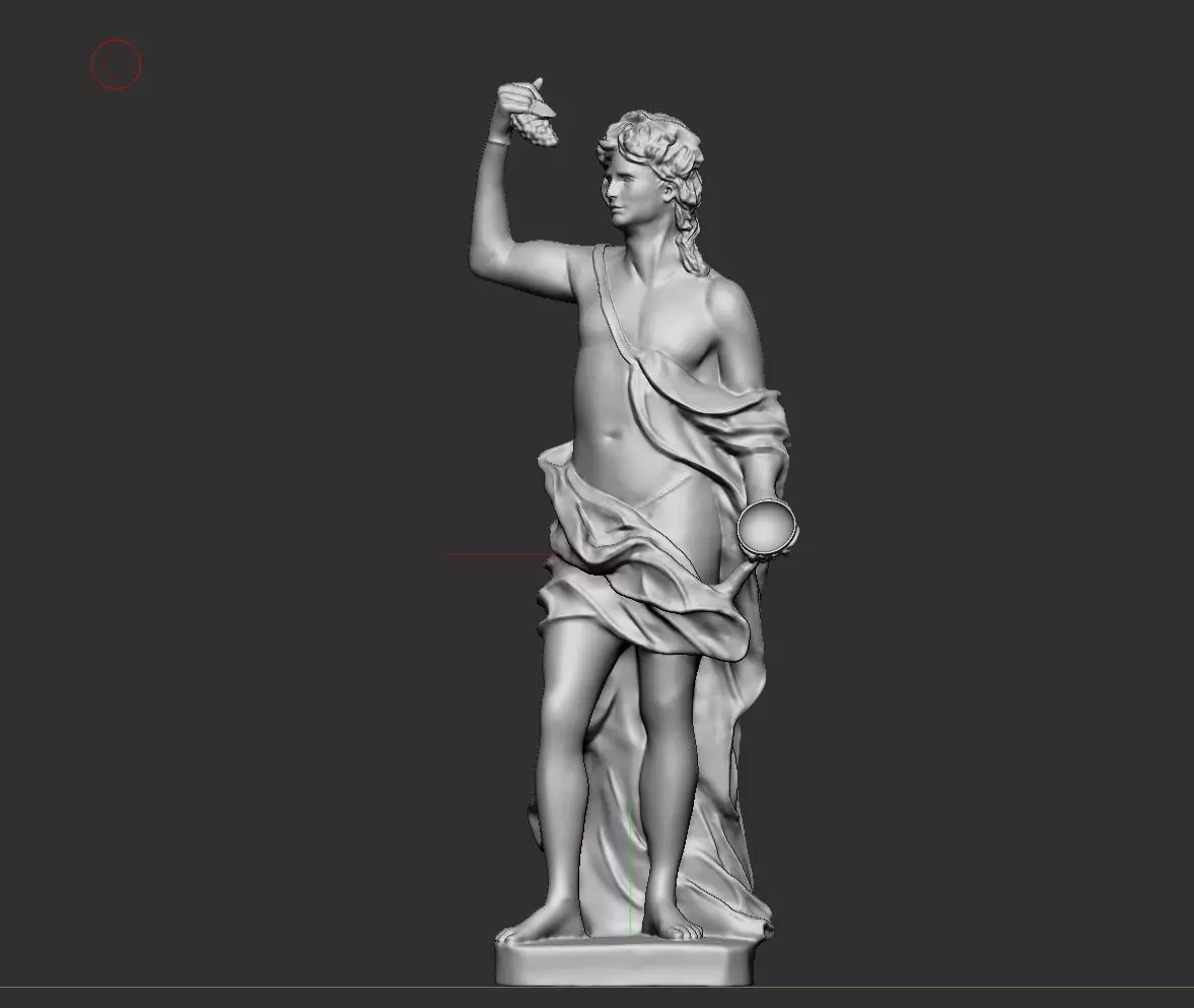 Greek God made of Alabaster 3D print model_0