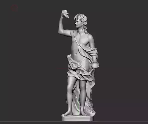 Greek God made of Alabaster 3D print model