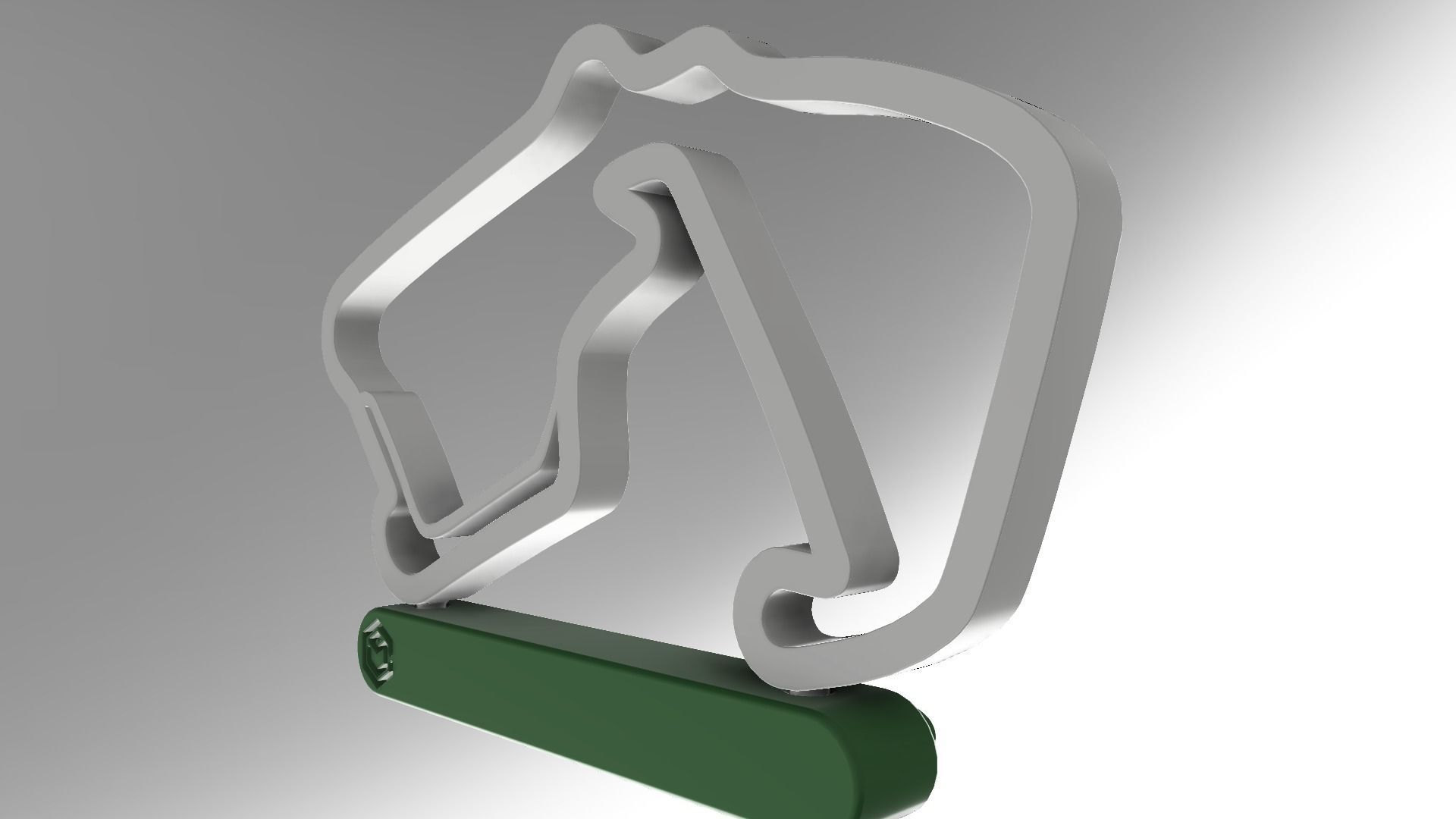 F1 SILVERSTONE RACETRACK DECOR STL FILE FUSION 360 3D print model_12