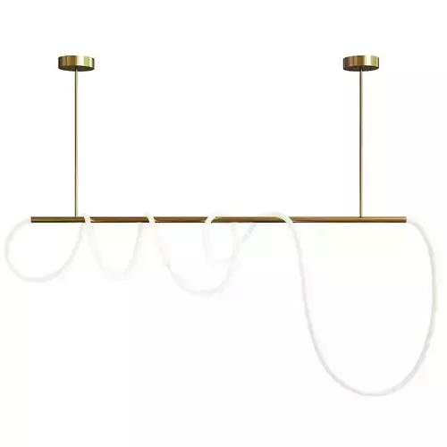Rope luke LED Pendant Light Low-poly 3D model