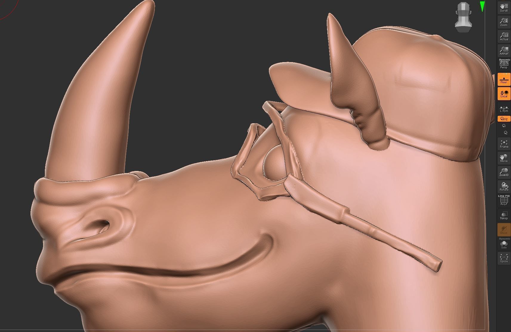 IndianOil Rhino 3D print model_10