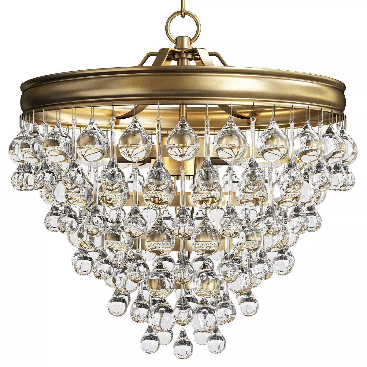 CRYSTAL BALL WEDDING CAKE LANTERN CONVERTIBLE Low-poly 3D model_0