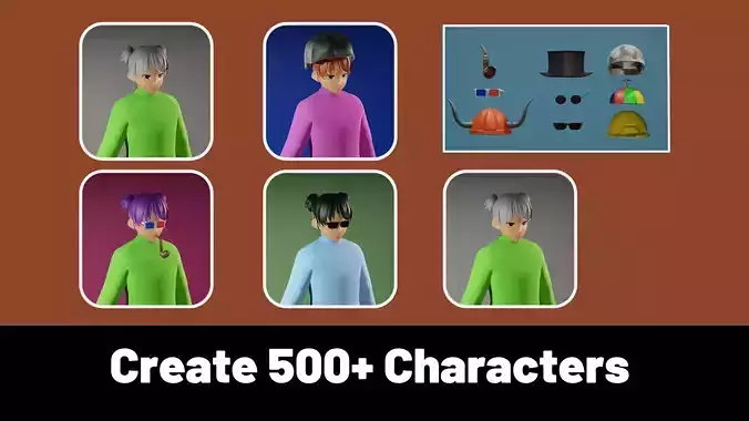 3d NFT Characters - Series XCI