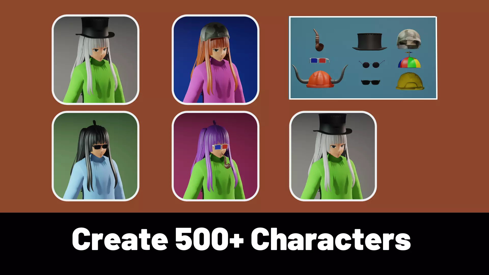 3d NFT Characters - Series XCIII Low-poly 3D model_0