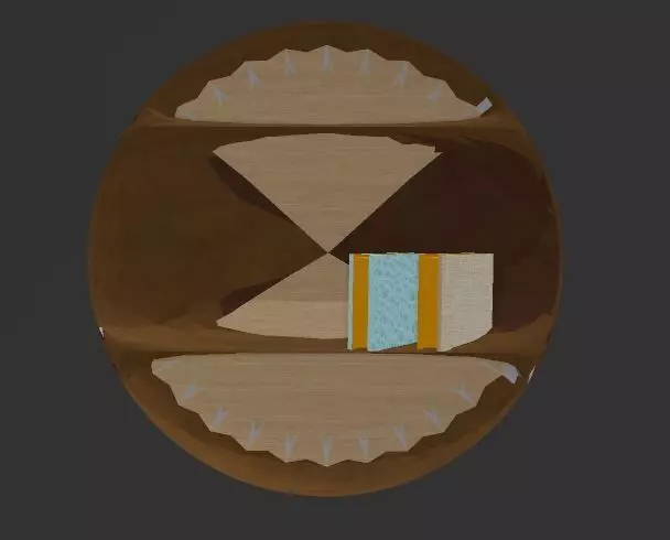 BOOKSHELF interior of wooden bowl Free 3D print model