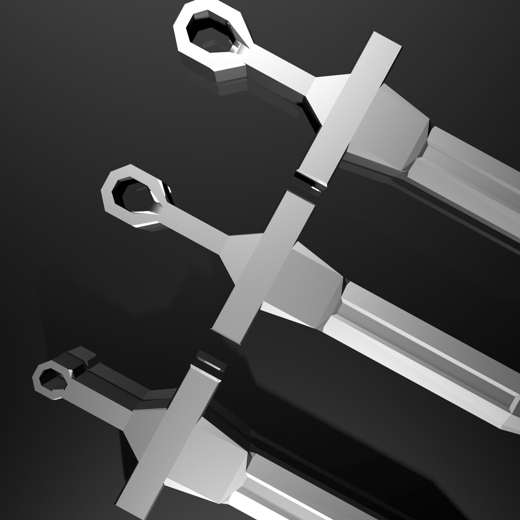 Sword Model for Necklace 3D print model_5