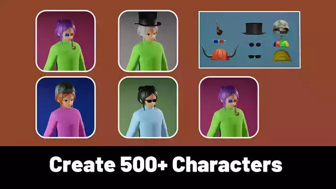 3d NFT Characters - Series XCIV