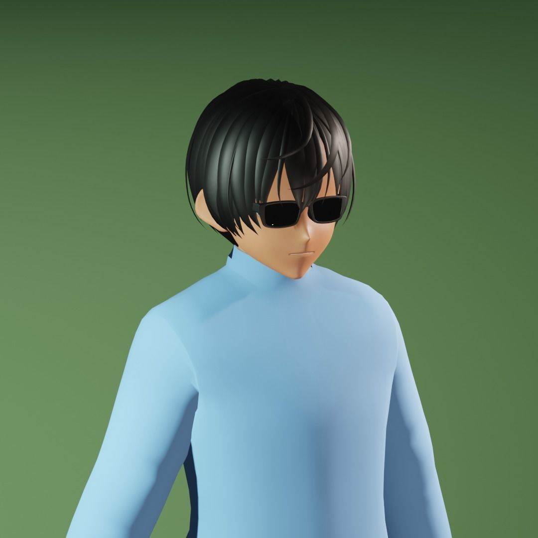 3d NFT Characters - Series XCV Low-poly 3D model_2