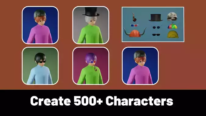 3d NFT Characters - Series XCV