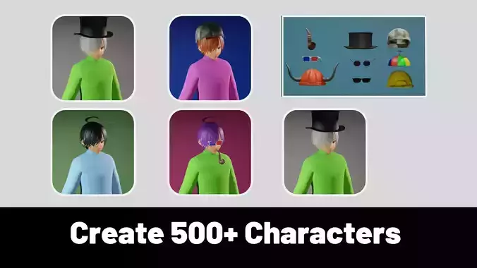 3d NFT Characters - Series XCVI