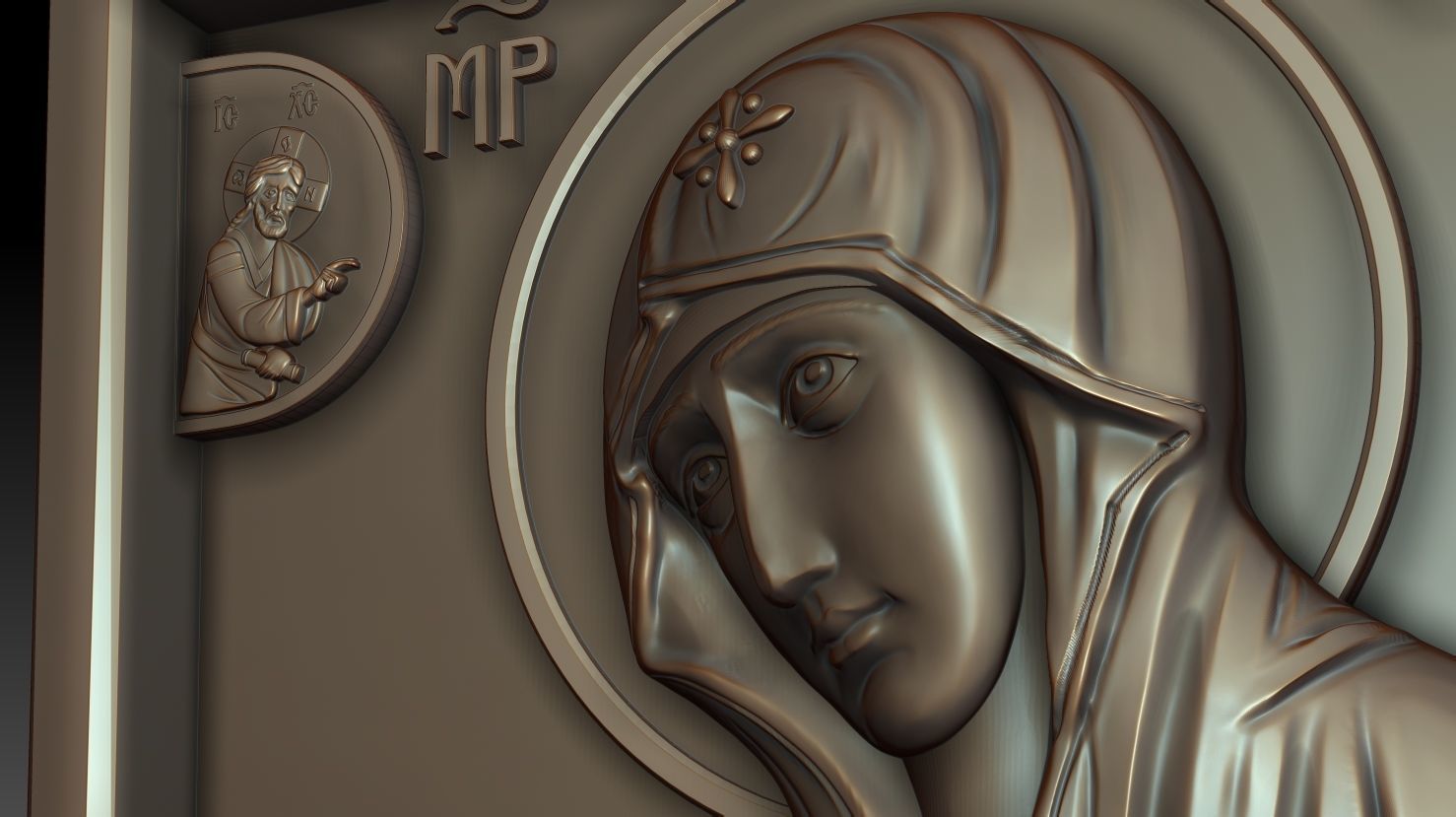 Mother of God Maheriotissa 3D model_9