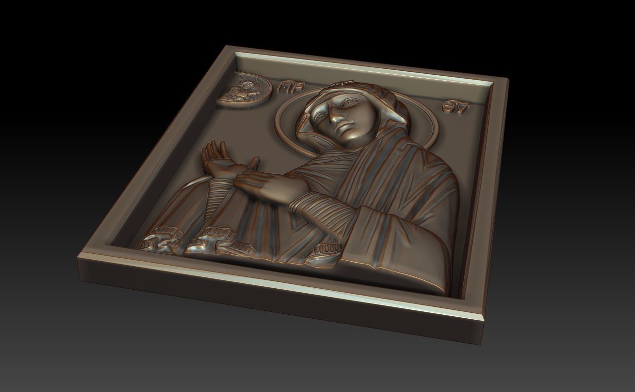 Mother of God Maheriotissa 3D model_3