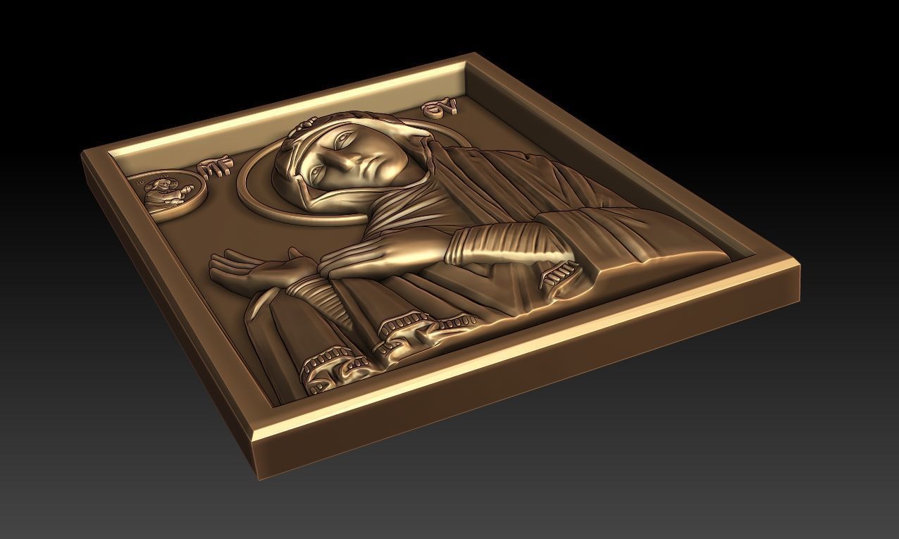 Mother of God Maheriotissa 3D model_12