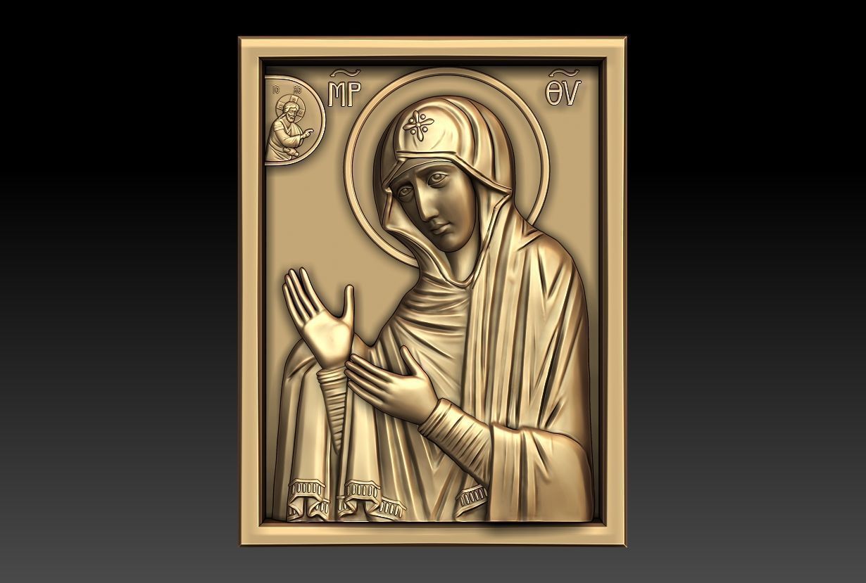 Mother of God Maheriotissa 3D model_10
