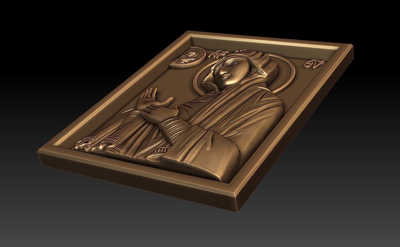 Mother of God Maheriotissa 3D model_13