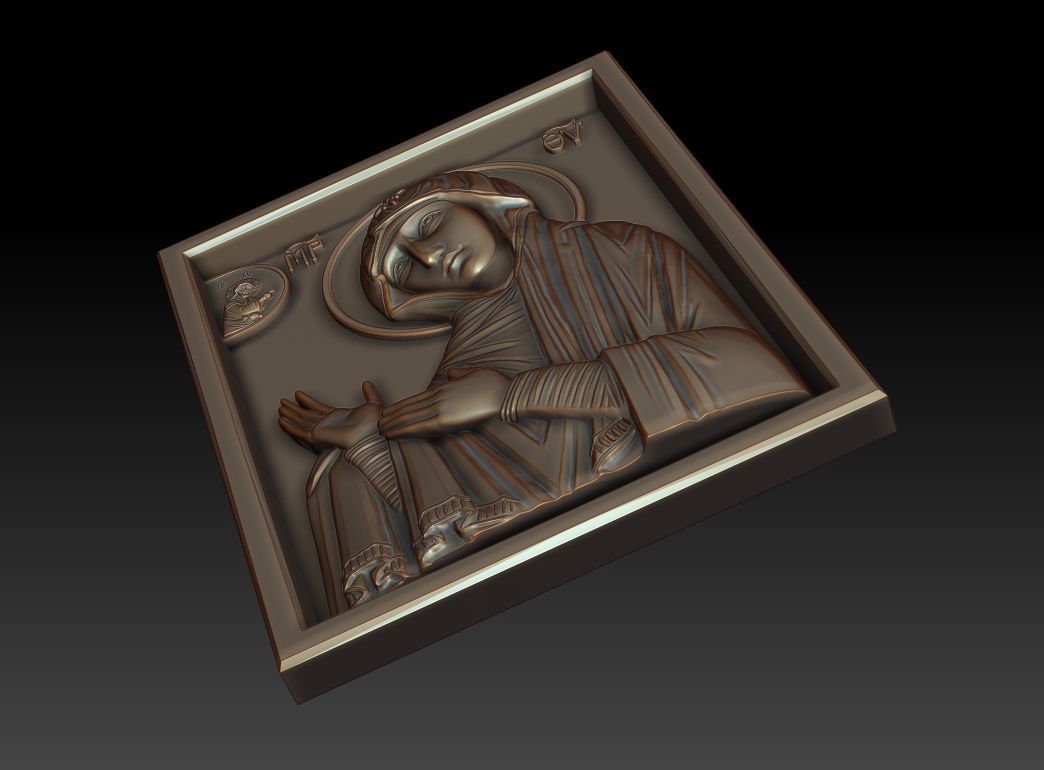 Mother of God Maheriotissa 3D model_2