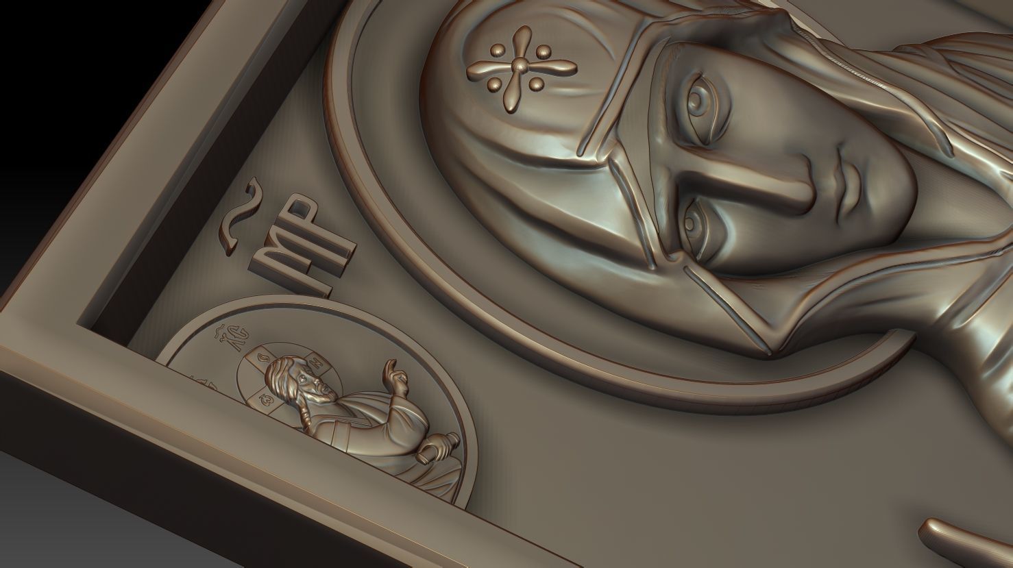 Mother of God Maheriotissa 3D model_8