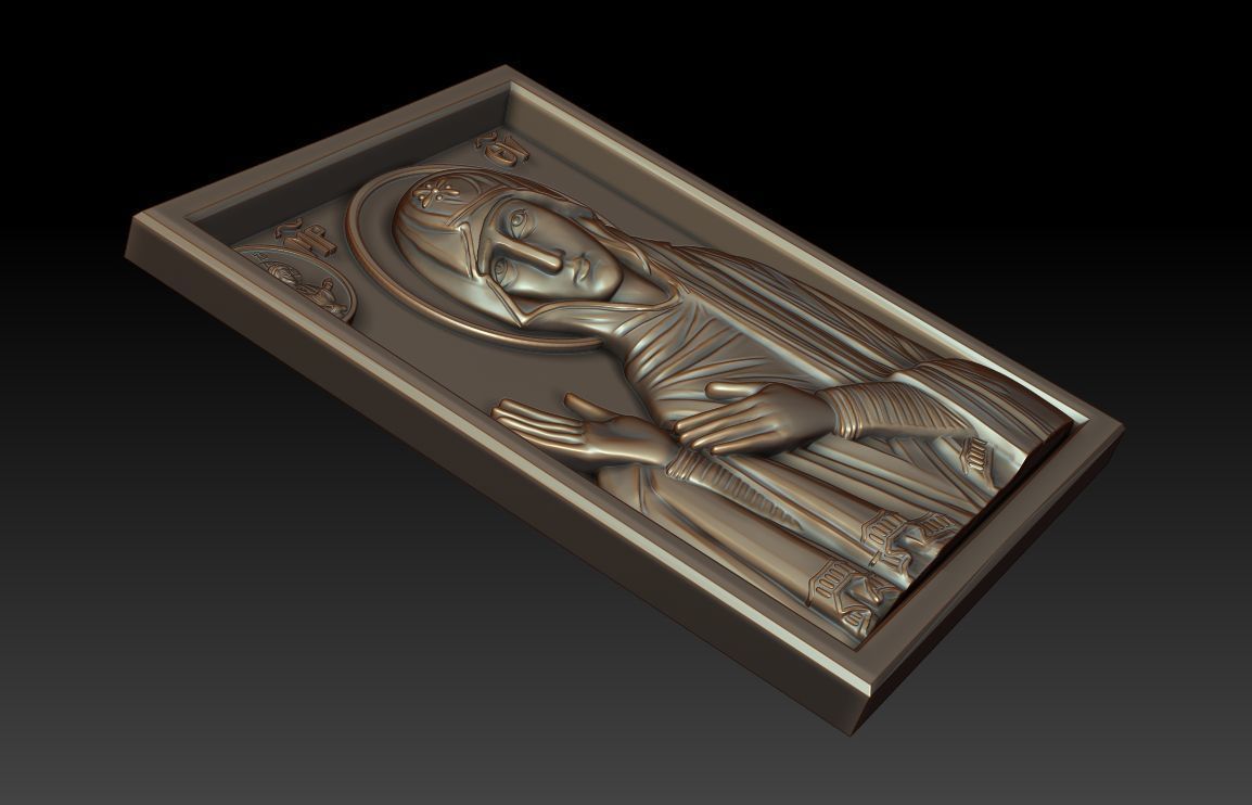 Mother of God Maheriotissa 3D model_1