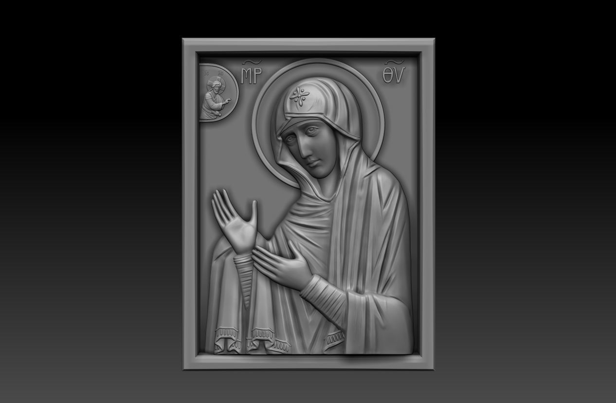 Mother of God Maheriotissa 3D model_14
