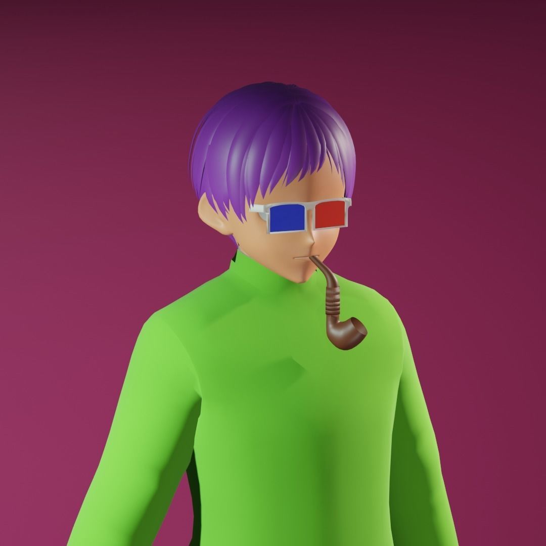 3d NFT Characters - Series LCVIII Low-poly 3D model_3