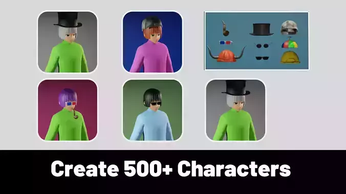 3d NFT Characters - Series XCIX