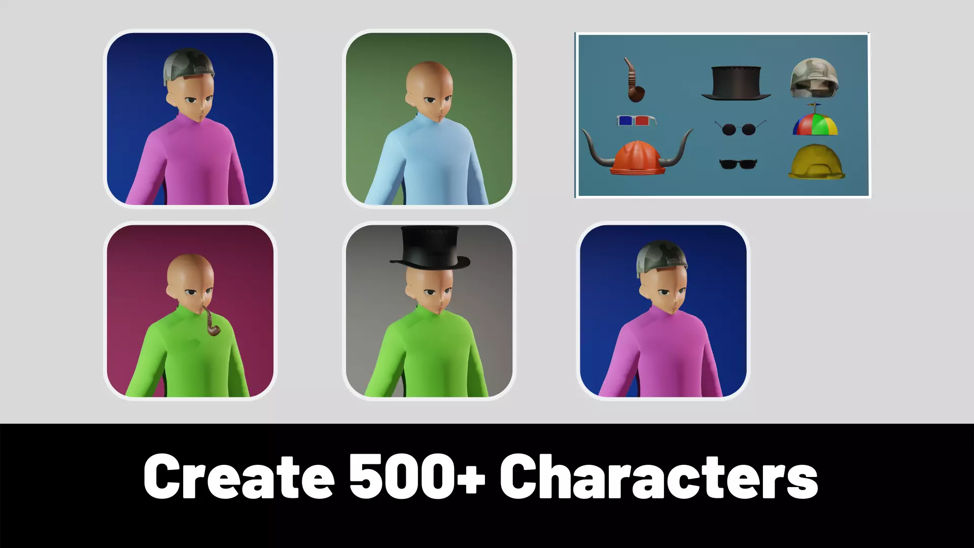 3d NFT Characters - Series C Low-poly 3D model_0