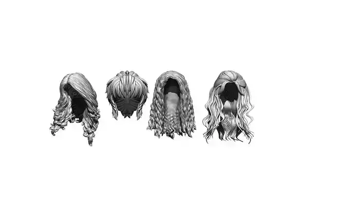 HAIRSTYLE SET lord of rings character art