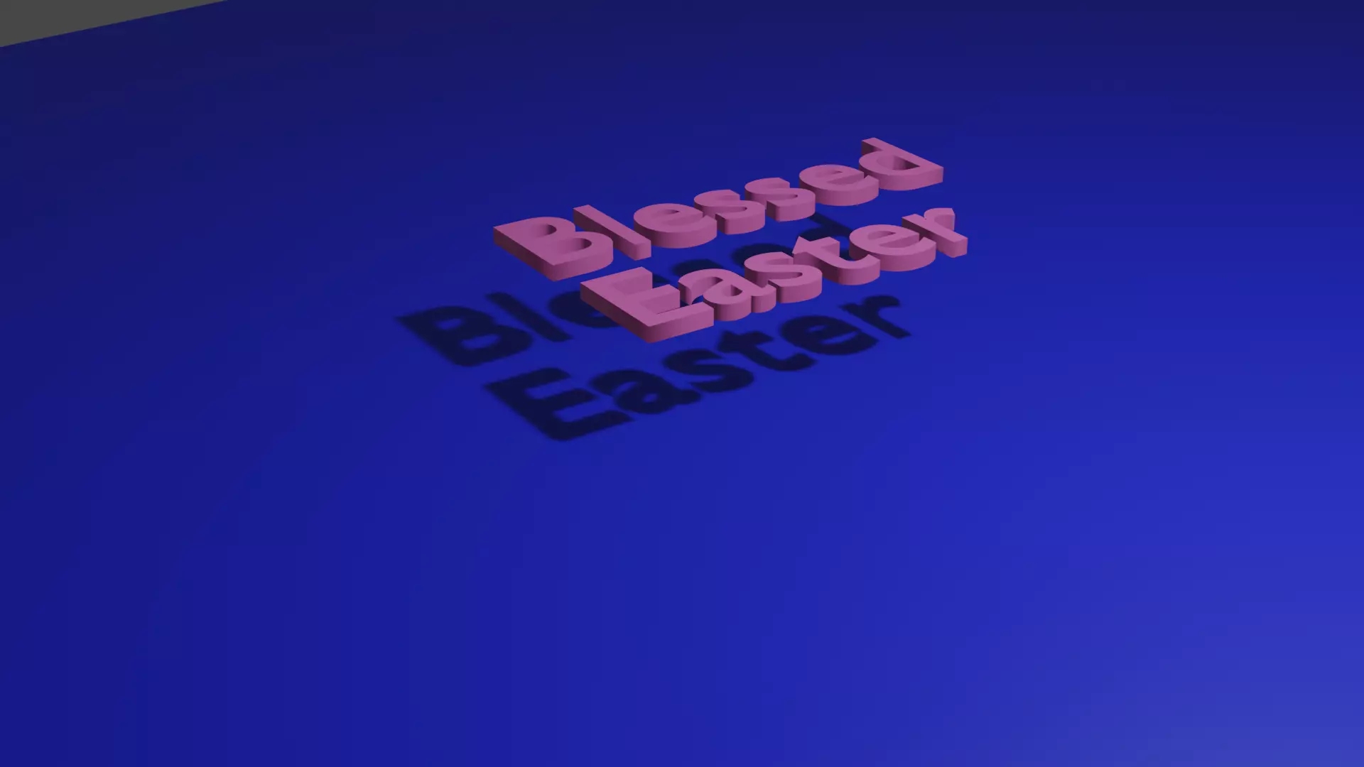 Blessed Easter animation Free 3D model