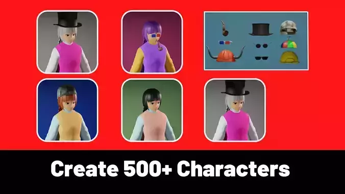 3d NFT Characters - Series CIV