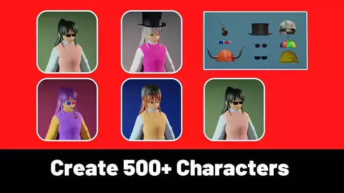 3d NFT Characters - Series CV