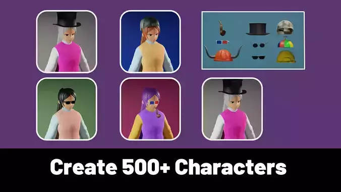 3d NFT Characters - Series CVI