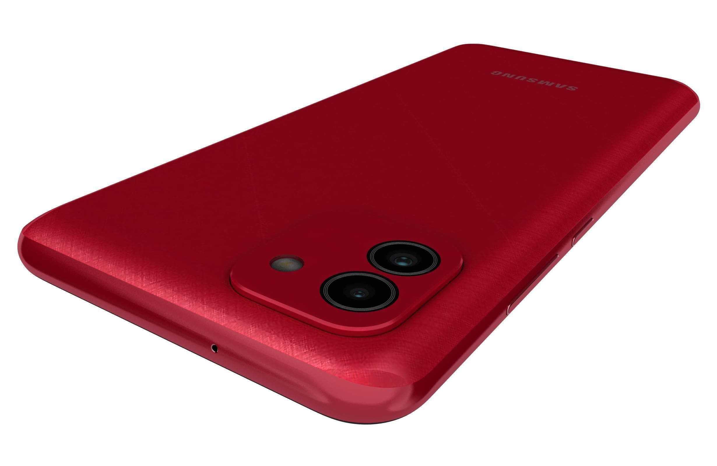 Samsung Galaxy A03 Red 3D model_15