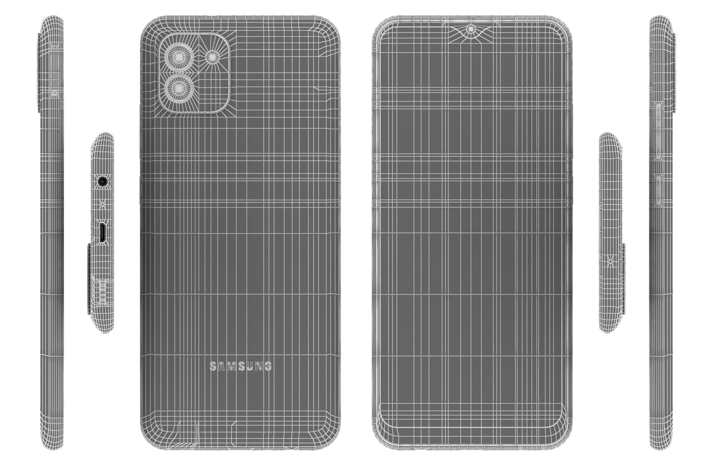 Samsung Galaxy A03 Red 3D model_16