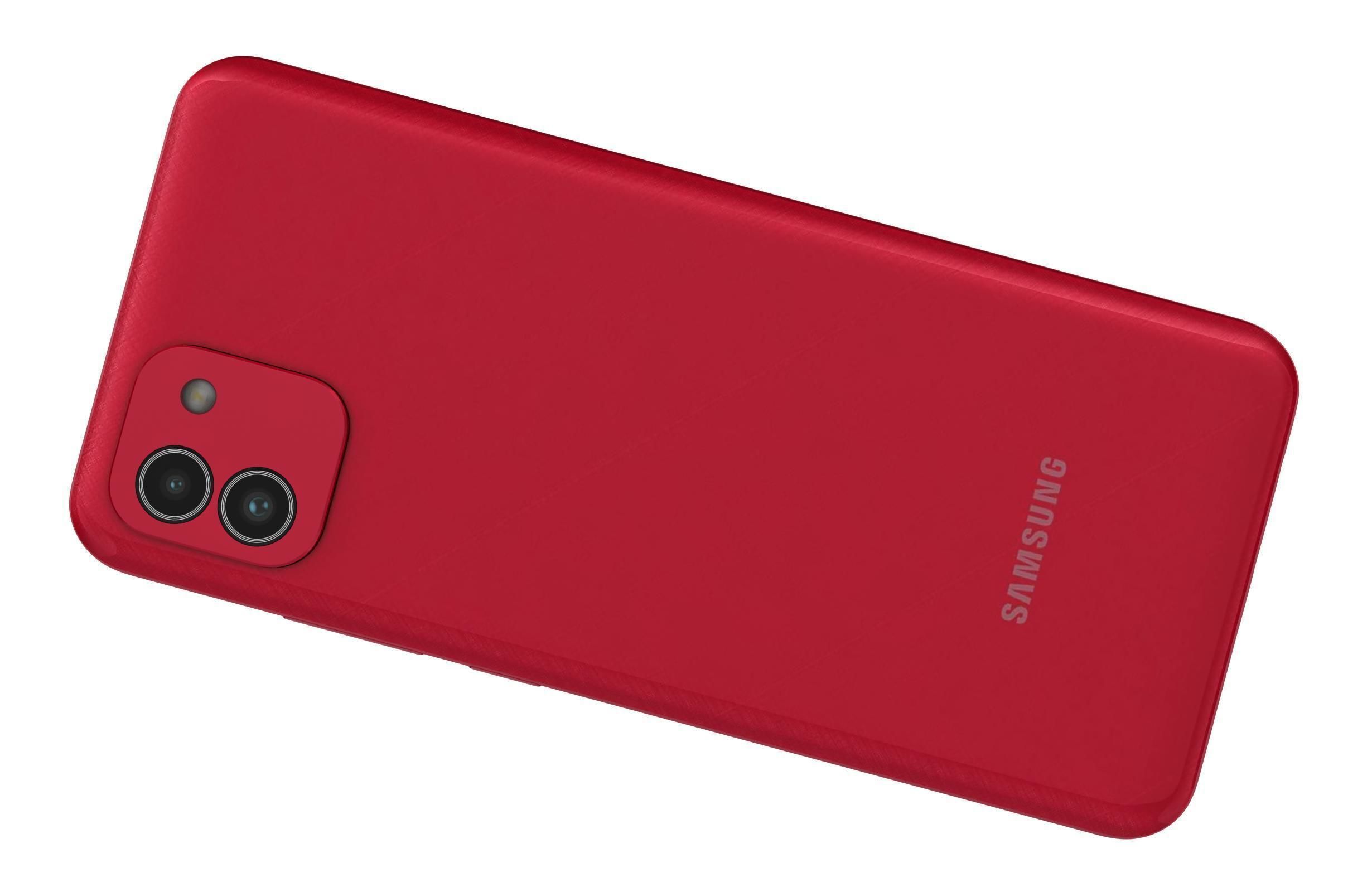 Samsung Galaxy A03 Red 3D model_11