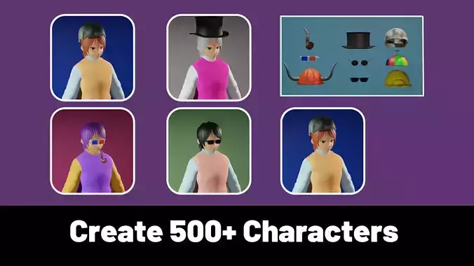 3d NFT Characters - Series CVII