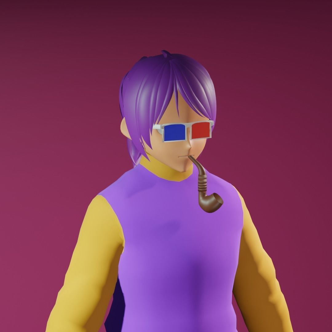 3d NFT Characters - Series CVII Low-poly 3D model_3