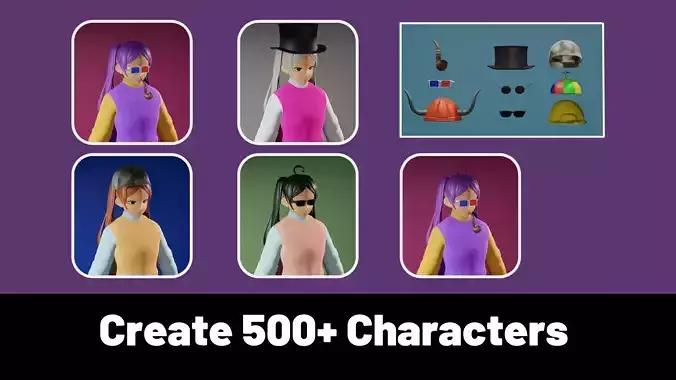 3d NFT Characters - Series CIX