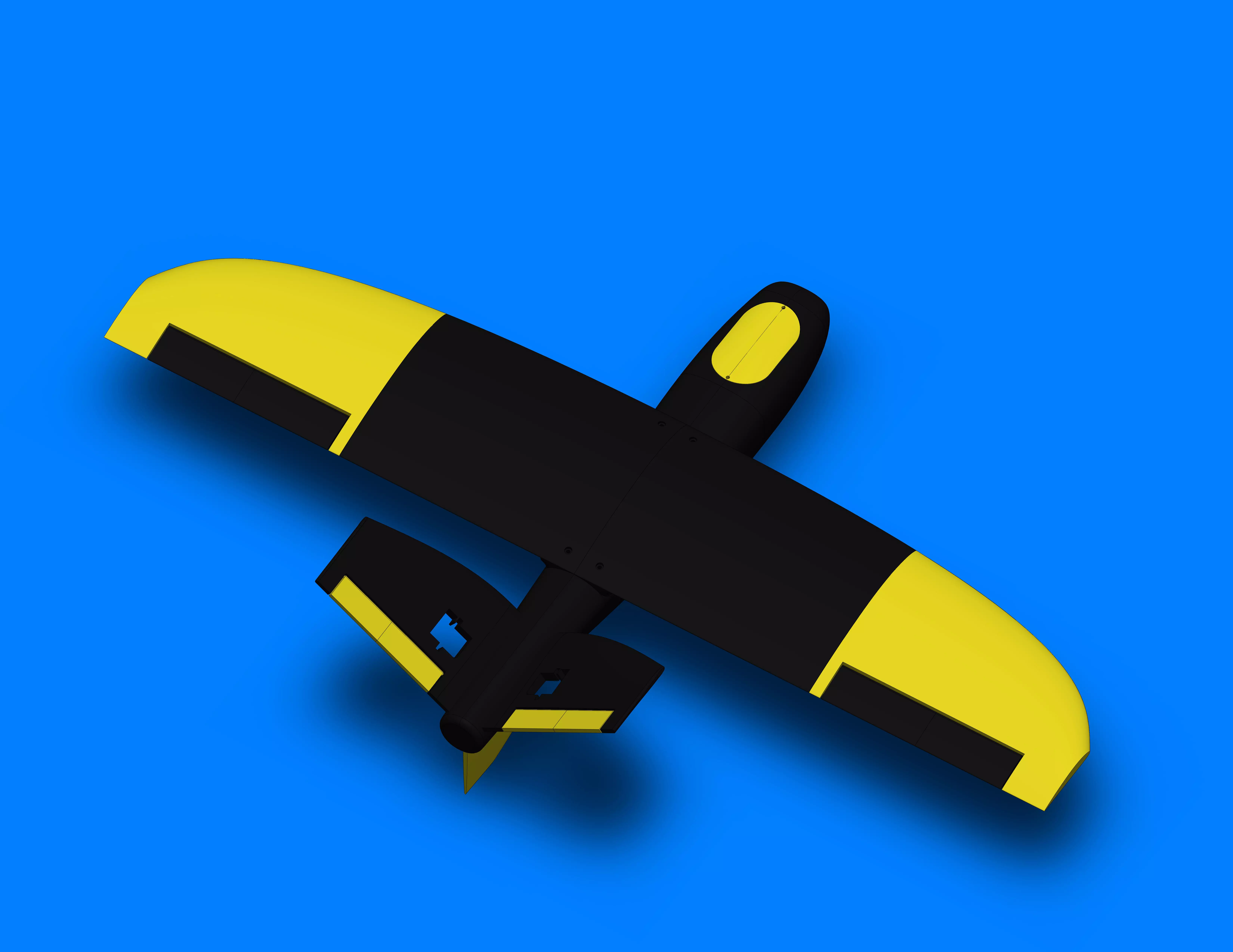 RC MINI FPV PLANE 3D print model_0